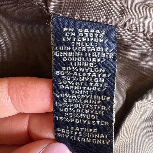 American Eagle Outfitters Brown Leather Jacket Fitted Style - Picture 5 of 6